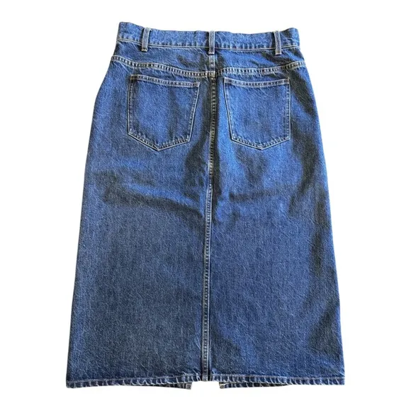 CO Dark Denim midi skirt