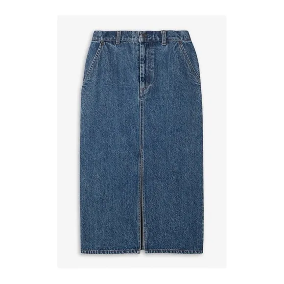 CO Dark Denim midi skirt