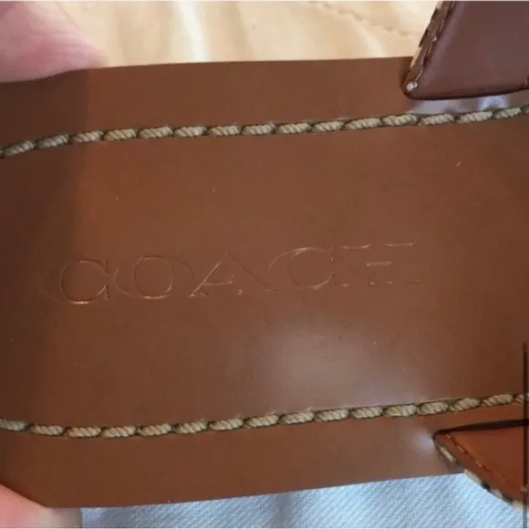 Coach Black/Natural Sandals Size 8