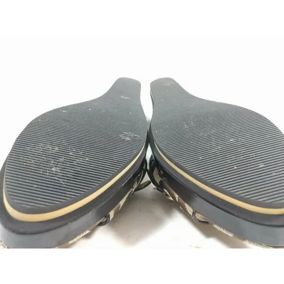 Coach Geri Size 8.5 B Wedge Sandals Signature 8.5