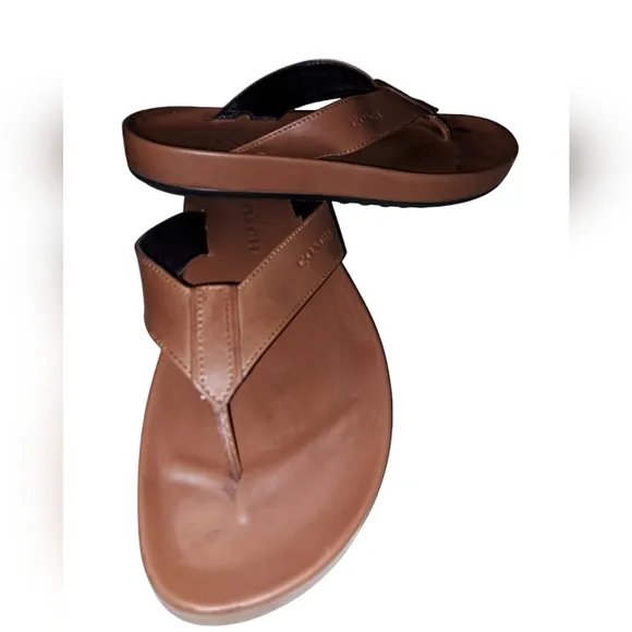 Coach Mens Brown Leather Sandals. G1442 Size 10.
