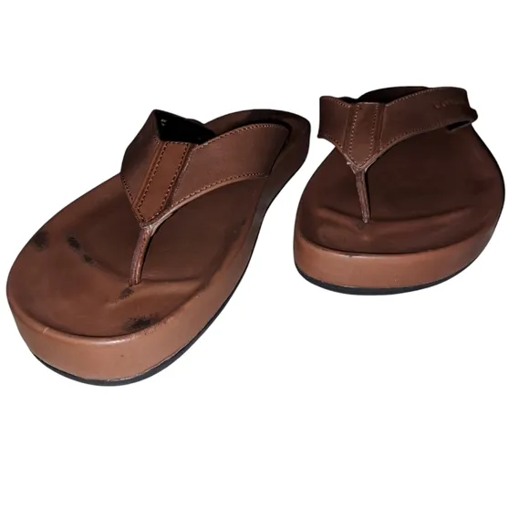 Coach Mens Brown Leather Sandals. G1442 Size 10.