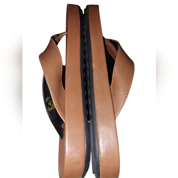 Coach Mens Brown Leather Sandals. G1442 Size 10.