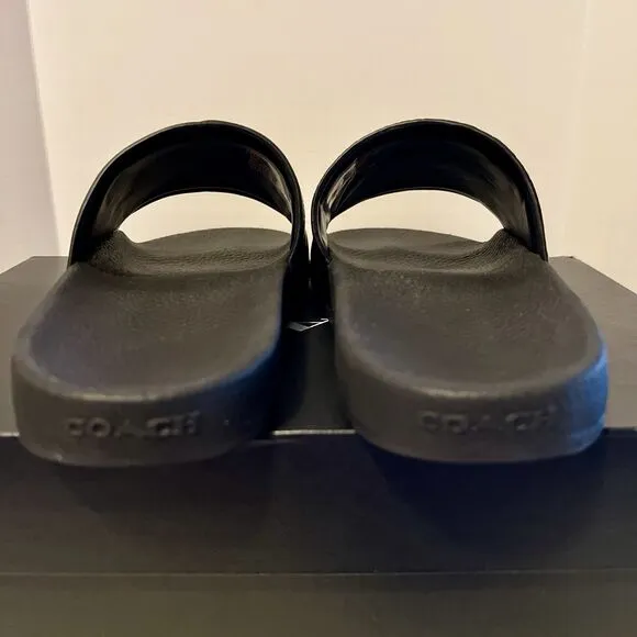 Coach Udele Sport Rexy Rainbow Slide Women's 8 B Black Ombre Glitter
