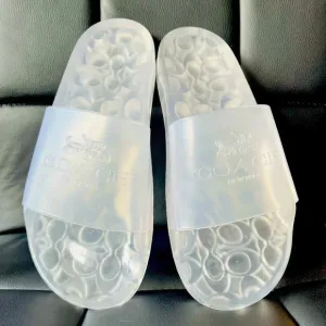 Coach Ulyssa clear slide sandals​​