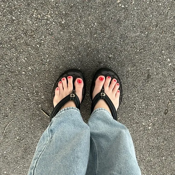 Coach wedge sandals 9