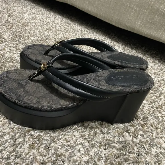 Coach wedge sandals 9