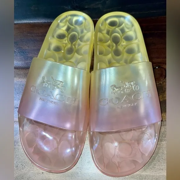 Coach Women's Ulyssa Pool Slides Jelly Sandals size 8​​