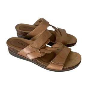 Cobb Hill May slide wedge leather sandals 7.5 NEW