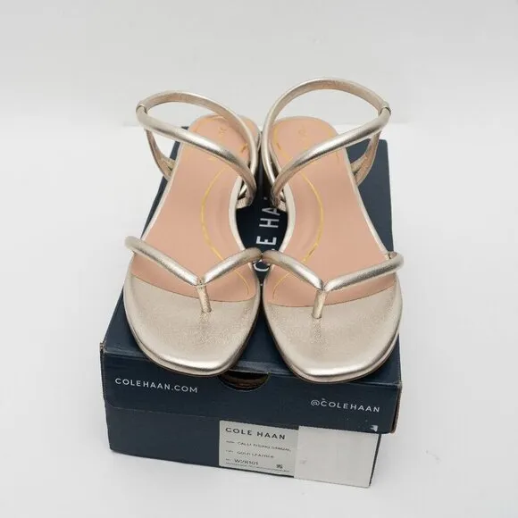 Cole Haan. Calli Thong Block-Heel Dress Sandals.