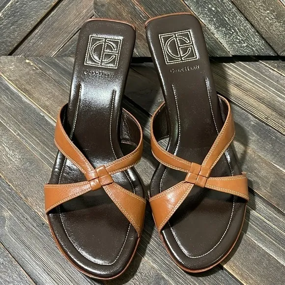 Cole Haan Carolina Strappy Wedge Sandals Mules Sz. 10