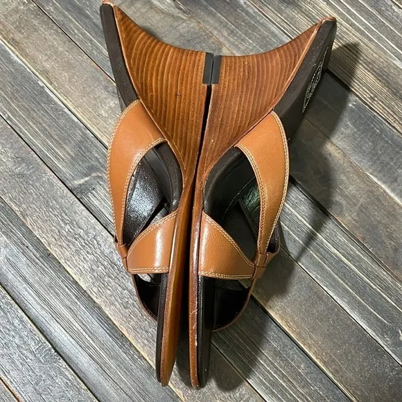 Cole Haan Carolina Strappy Wedge Sandals Mules Sz. 10