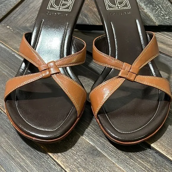 Cole Haan Carolina Strappy Wedge Sandals Mules Sz. 10