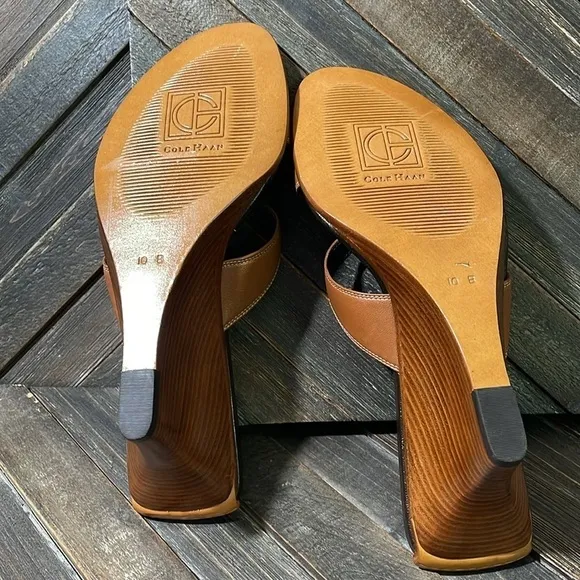 Cole Haan Carolina Strappy Wedge Sandals Mules Sz. 10