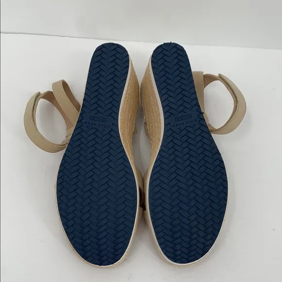 Cole Haan CloudFeel Wedge Espadrille sandal shoe platform ankle strap new 9.5