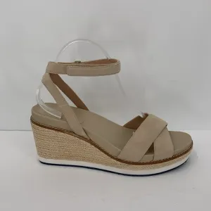 Cole Haan CloudFeel Wedge Espadrille sandal shoe platform ankle strap new 9.5