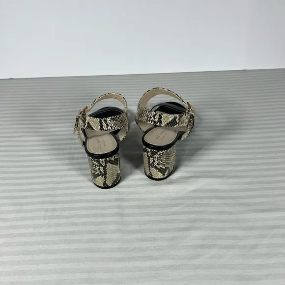 Cole Haan Elegant Black and Snake Print Women's Heels