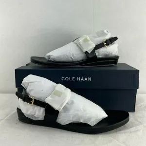 Cole Haan Francine Demi Sandals- Black Leagther- Size 5 B- NIB
