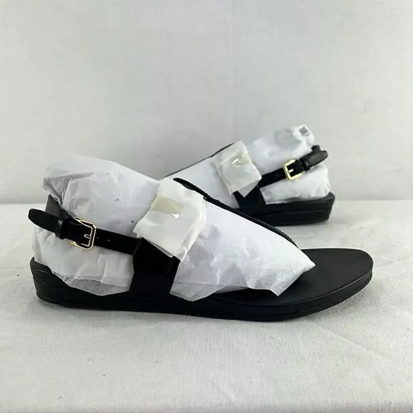 Cole Haan Francine Demi Sandals- Black Leagther- Size 5 B- NIB