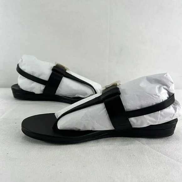 Cole Haan Francine Demi Sandals- Black Leagther- Size 5 B- NIB