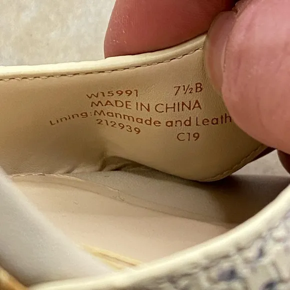 Cole Haan Grand OS Women Sadie Wedge Sandals Shoe 7.5 Heel Cream Gray Snake