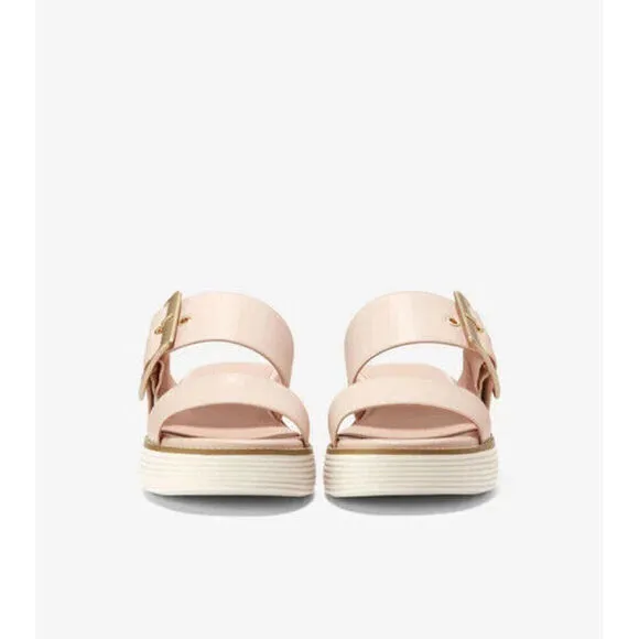 Cole Haan OriginalGrand Sandals Womens 7B Sandollar Ivory Platform Slides FZP241
