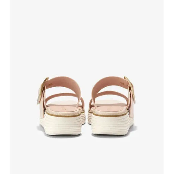 Cole Haan OriginalGrand Sandals Womens 7B Sandollar Ivory Platform Slides FZP241