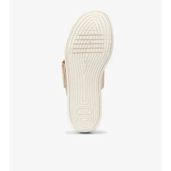 Cole Haan OriginalGrand Sandals Womens 7B Sandollar Ivory Platform Slides FZP241