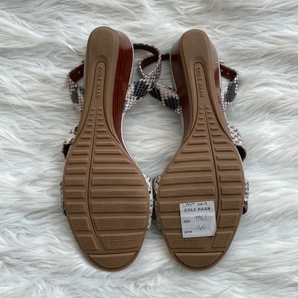Cole Haan | Snake Print Wedge Sandals