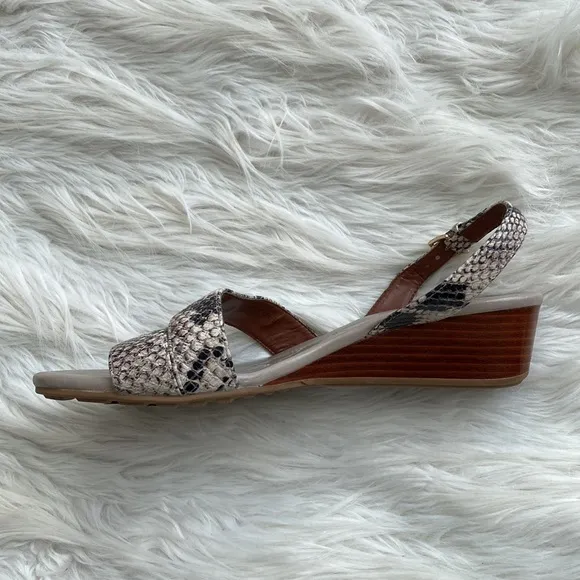 Cole Haan | Snake Print Wedge Sandals