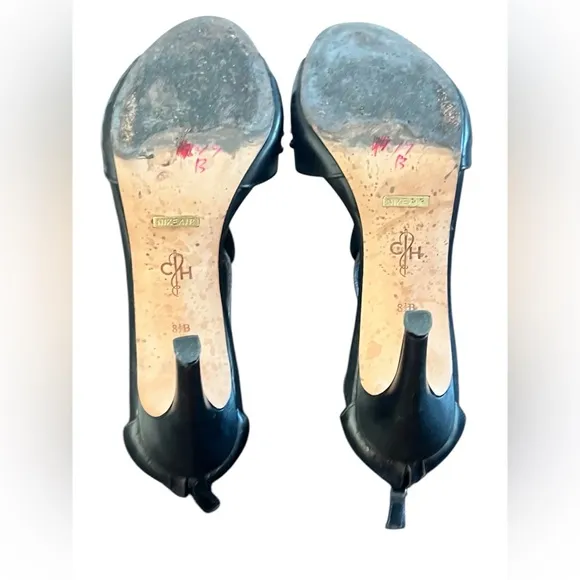 Cole Haan Vivian Air Platform Heels Sandals Size 8.5 Black