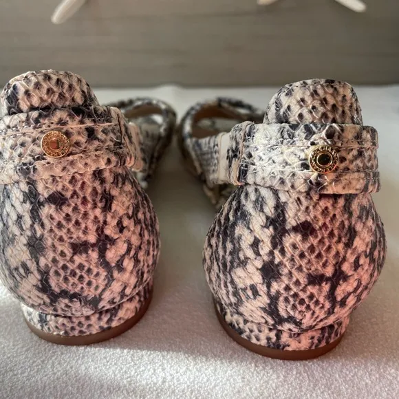 COLE HAAN Womens Modern Classics Lewis Snake Slip On Dress Sandals Shoes