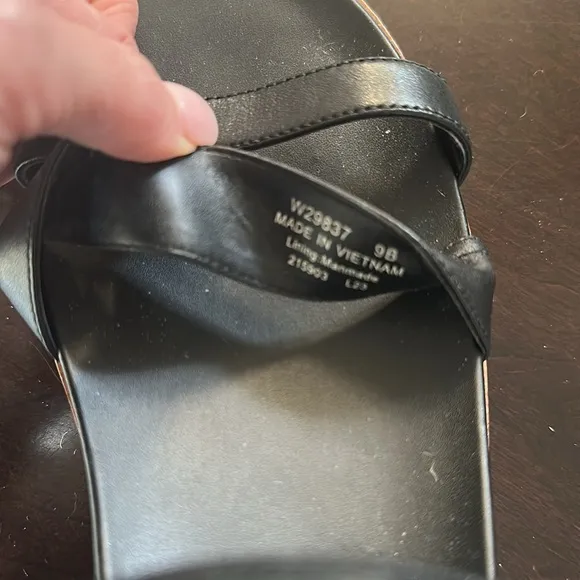 COLE HAAN Womens OriginalGrand PeytonFlatform Sandals Black Sz 9 Comfy Vacation