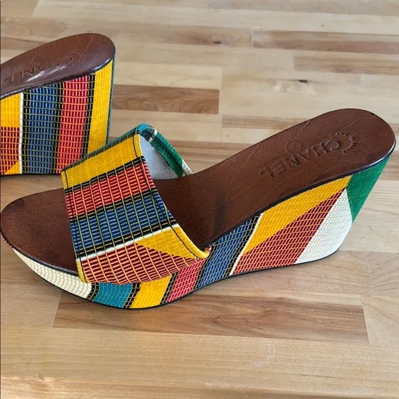 Colorful Wedge Sandals