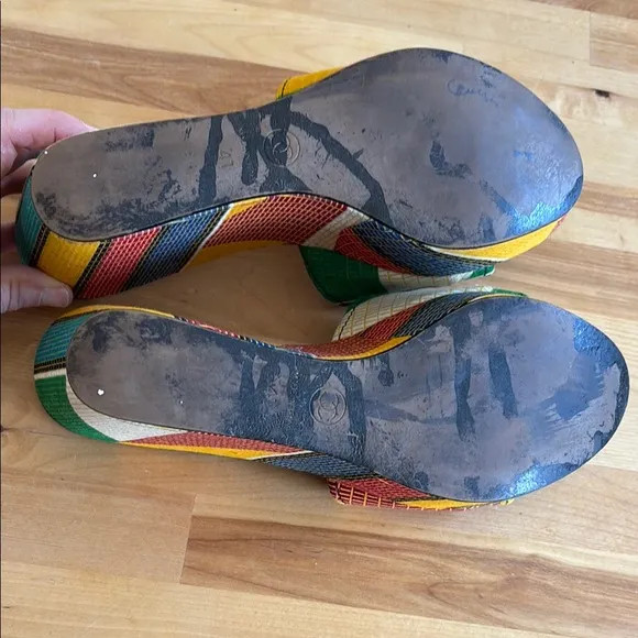 Colorful Wedge Sandals