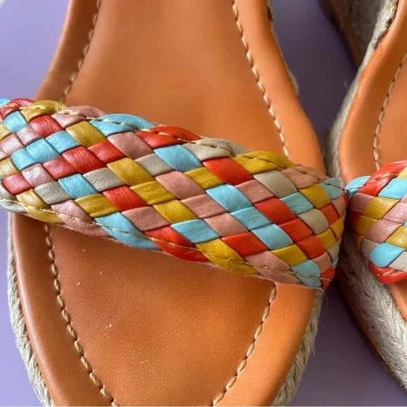 Colorful Woven Wedge Sandals by Madden Girl Size 7