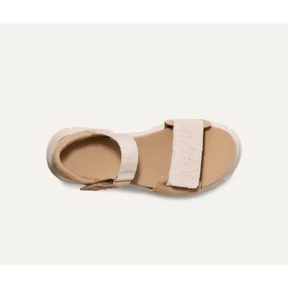 COPY - UGG Ashton Ankle Suede Platform Sandals Women’s 9.5 Beige Chunky Lug Sole