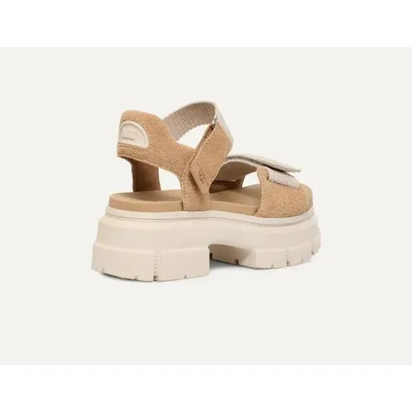 COPY - UGG Ashton Ankle Suede Platform Sandals Women’s 9.5 Beige Chunky Lug Sole