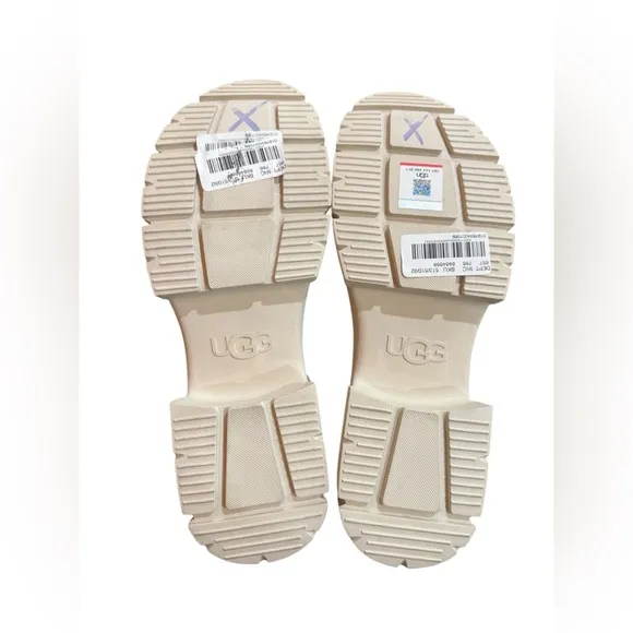 COPY - UGG Ashton Ankle Suede Platform Sandals Women’s 9.5 Beige Chunky Lug Sole
