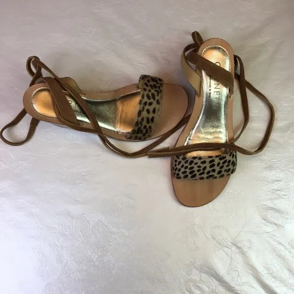 Cornetti Tropea Wedge Cheetah Print Sandals 36