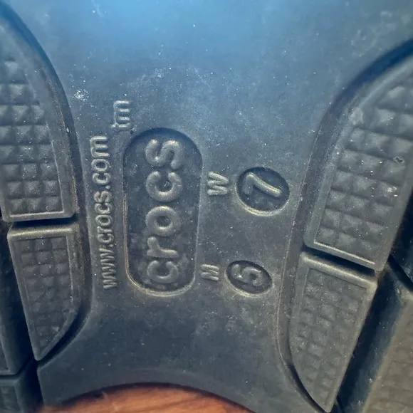 CROCS Black and Gold Kids Sandals