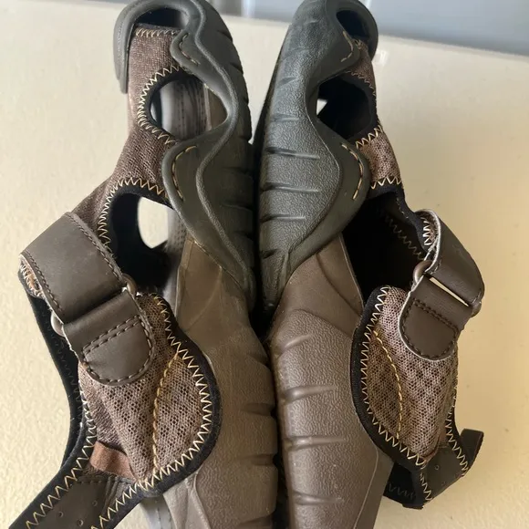 CROCS Brown and Black Men's Sandals