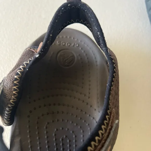 CROCS Brown and Black Men's Sandals