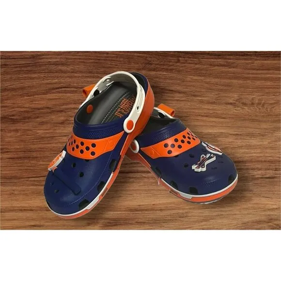 Crocs Classic Hasbro Nerf Clogs Blue Orange Unisex Size Men’s 7 Women’s 9 NWT