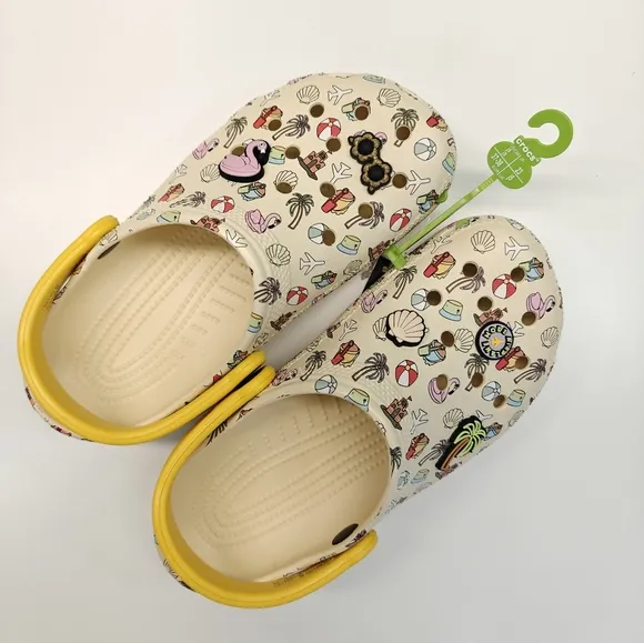 Crocs Classic Spring Break Vacation Beach Pool Party Girl Clog Sandals Junior 5