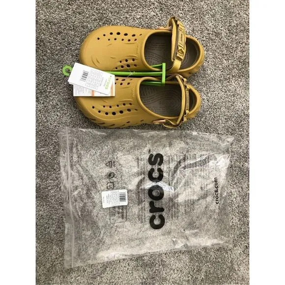 Crocs Echo Clog Desert Grass Men’s Sandals Slides Size 9 New