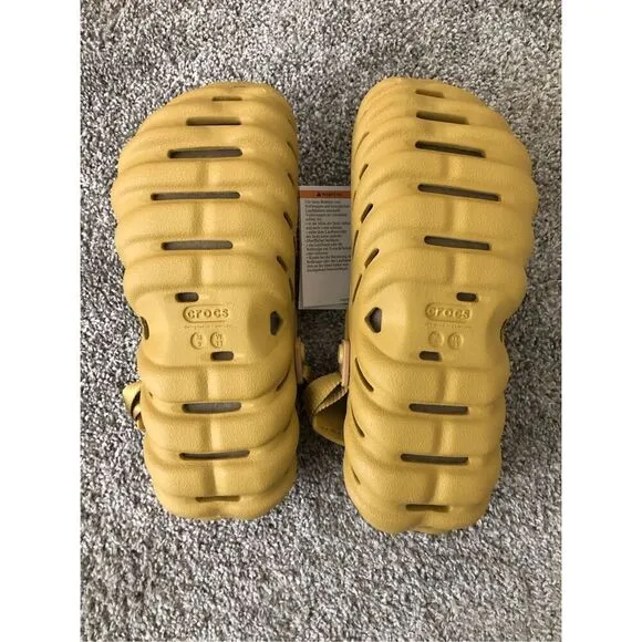 Crocs Echo Clog Desert Grass Men’s Sandals Slides Size 9 New