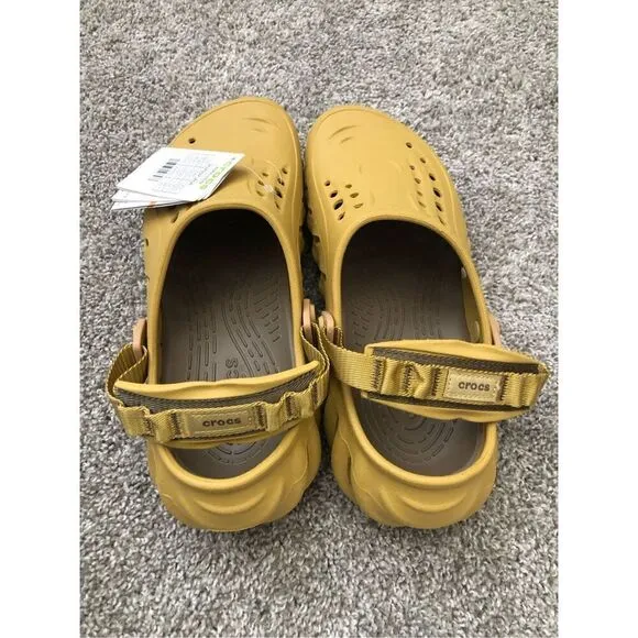 Crocs Echo Clog Desert Grass Men’s Sandals Slides Size 9 New