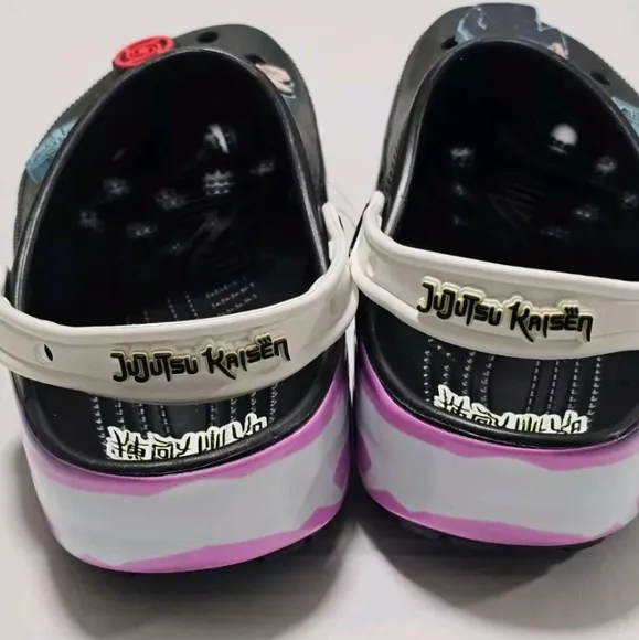 ✨Crocs Jujutsu Kaisen Classic Clogs Black Unisex Slip On Durable Limited Edition