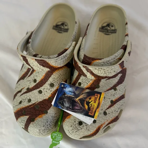 Crocs Jurassic World Park Clog Universal Men 10 Women 12 NWT (No Jibbitz) RARE
